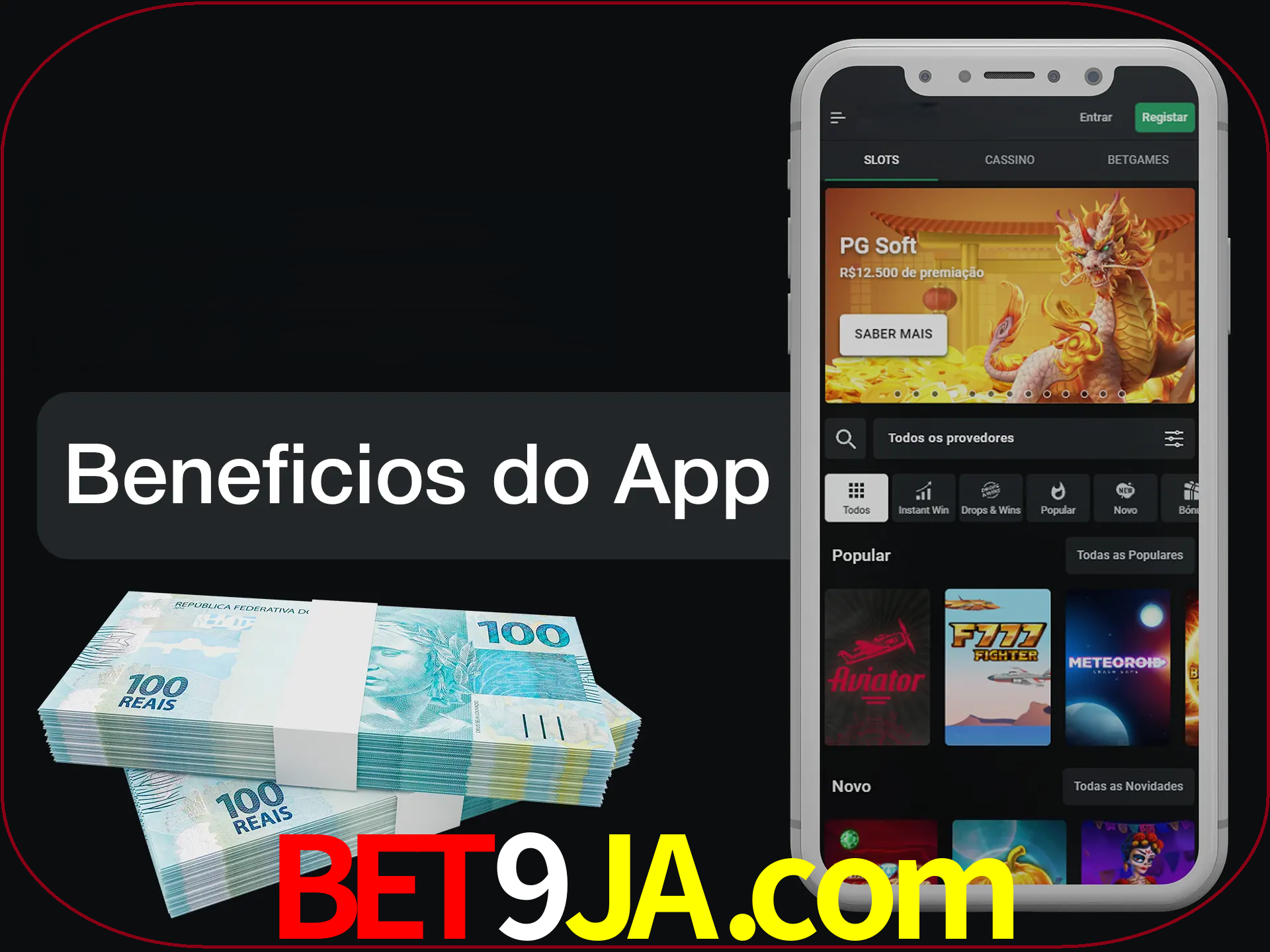 Obtenha todos os benefícios usando o aplicativo.
